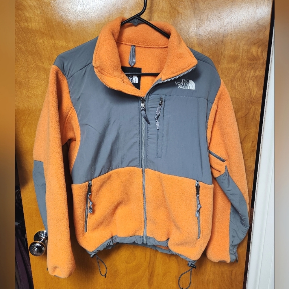The North Face Orange & Gray Denali Polartec Fleece Jacket S